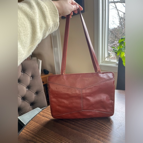Vintage Brown Leather Lou Taylor Purse - Picture 2 of 8